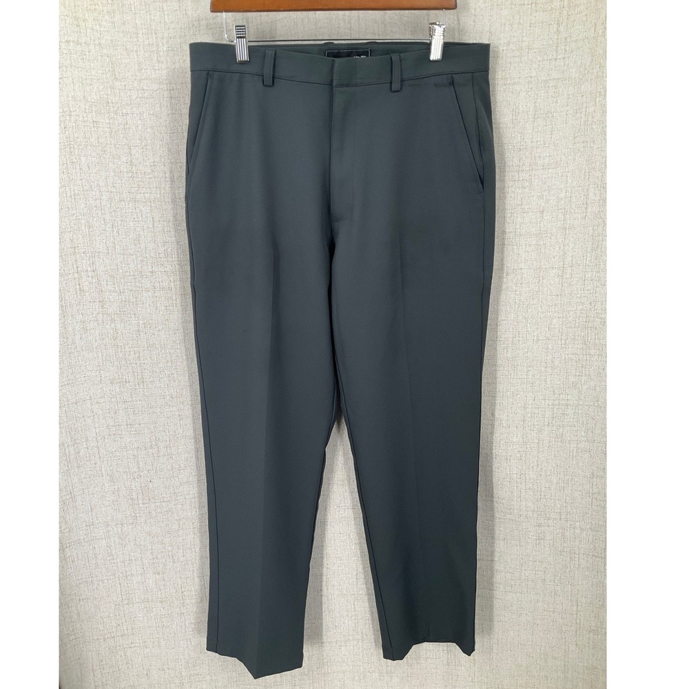 Oobe Dress Pants Mens 34/29 Grey Classic Minimalist Preppy Business Trousers